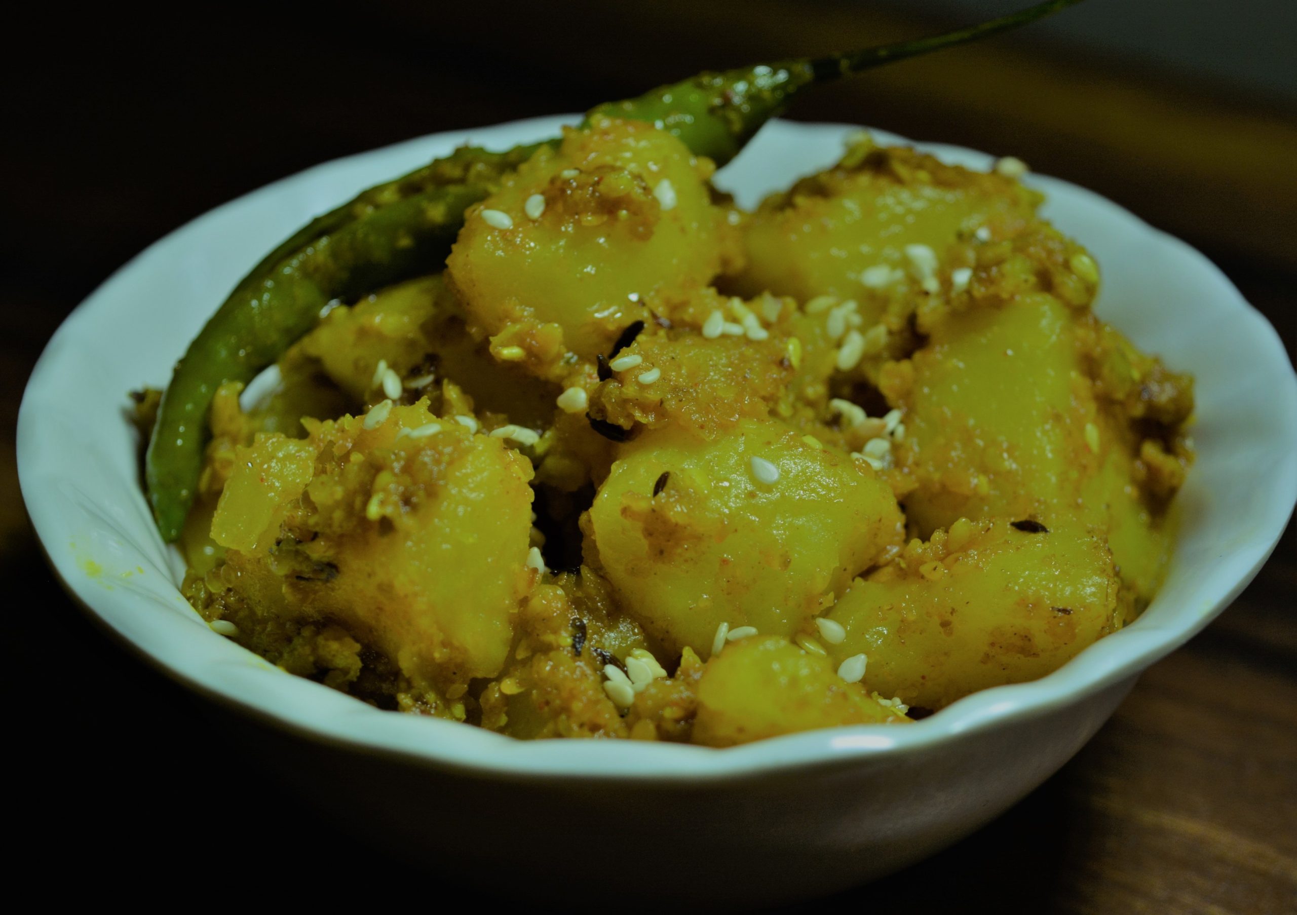 Til Aloo Ki Sabji Sesame Potatoes – Quick, Easy and Tasty