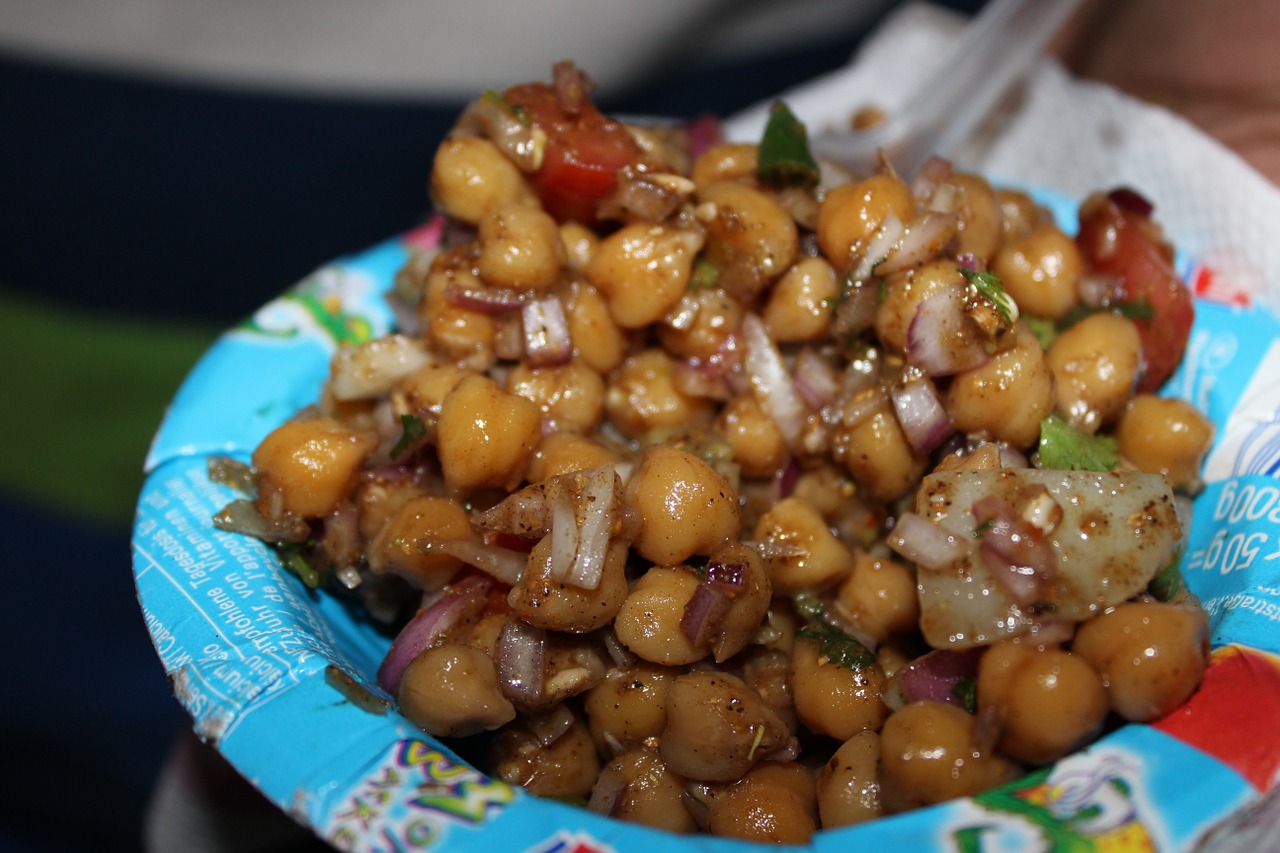 Aloo Chana Chaat healthy snack for kids and adults